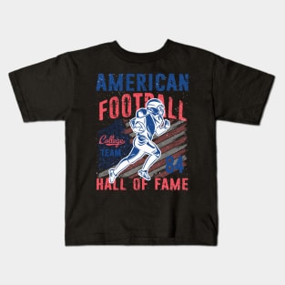 American Football Hall of Fame , Collage Football Kids T-Shirt